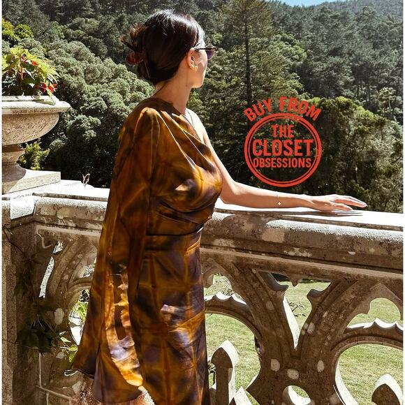 RARE! ZARA Asymmetric Midi Dress NWT Size M - Picture 12 of 16